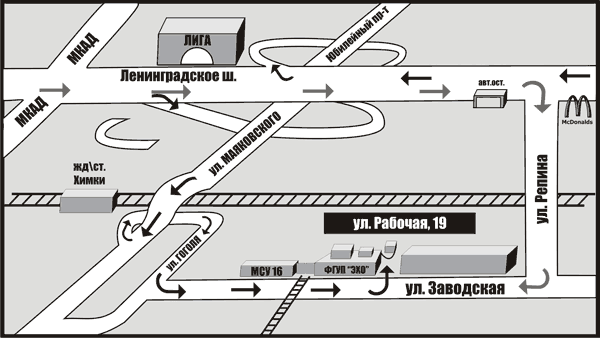 Схема проезда в Стройэконом-Химки